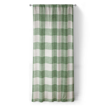 Buffalo Plaid Kelly Green in Long (50" x 96") Size