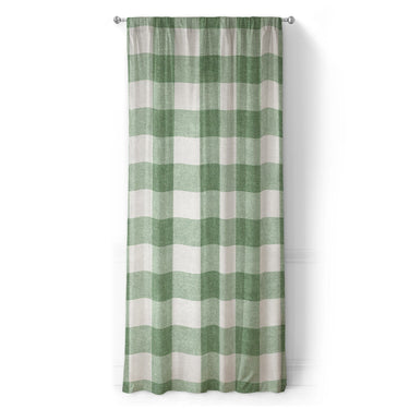 Buffalo Plaid Kelly Green in Long (50" x 96") Size