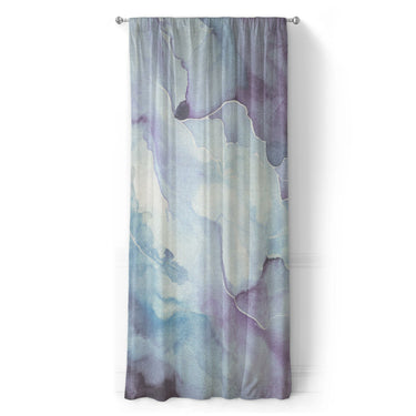 Zephyr Watercolor Blue & Purple in Long (50" x 96") Size