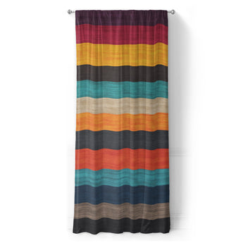 Brush Stripes Multicolor in Long (50" x 96") Size