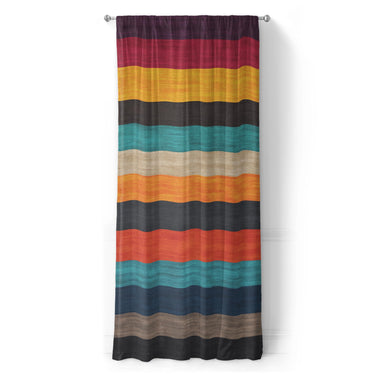 Brush Stripes Multicolor in Long (50" x 96") Size