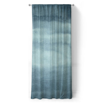Jacinda Watercolor Blue Ombre in Long (50" x 96") Size