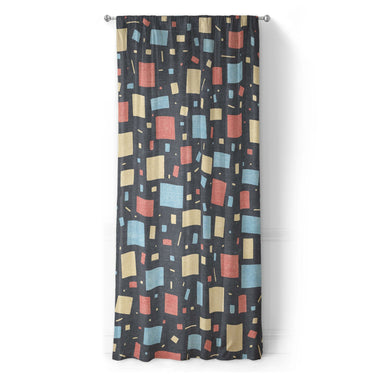 Geometric Confetti Twilight in Long (50" x 96") Size