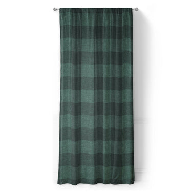 Buffalo Plaid Deep Teal in Long (50" x 96") Size
