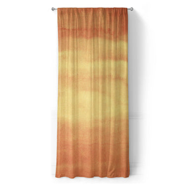 Jacinda Watercolor Fire Orange Ombre in Long (50" x 96") Size