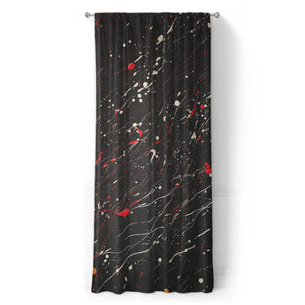 Edgar Red & Vintage Black in Long (50" x 96") Size