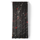 Edgar Red & Vintage Black in Long (50" x 96") Size