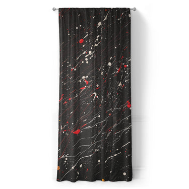 Edgar Red & Vintage Black in Long (50" x 96") Size