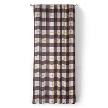 Wallace Plaid Maroon & Gold in Long (50" x 96") Size