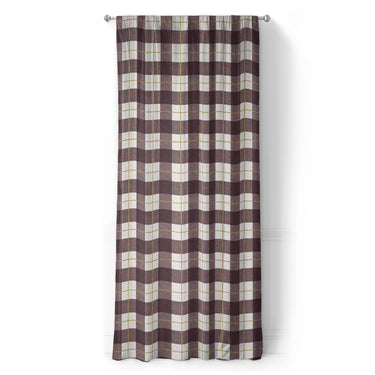 Wallace Plaid Maroon & Gold in Long (50" x 96") Size