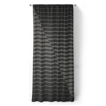 Euclid Black & Neutral Grey in Long (50" x 96") Size