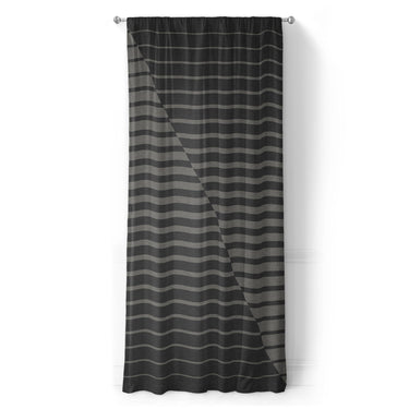 Euclid Black & Neutral Grey in Long (50" x 96") Size