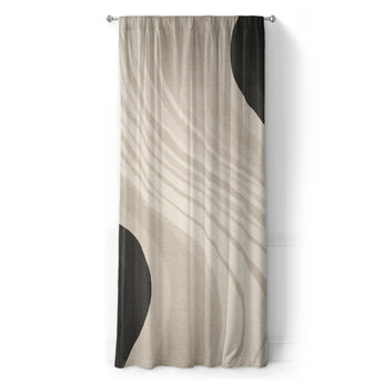 Elowin Ivory & Black in Long (50" x 96") Size