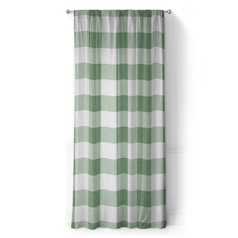 Buffalo Plaid Kelly Green in Long (50" x 96") Size