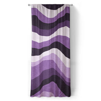 Sinuous Purple Monochrome in Long (50" x 96") Size