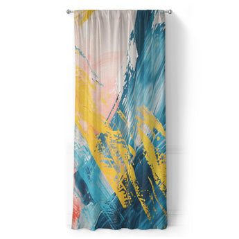Egon Blue & Yellow in Long (50" x 96") Size