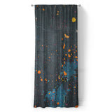Jacob Navy & Orange in Long (50" x 96") Size