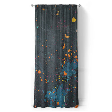 Jacob Navy & Orange in Long (50" x 96") Size