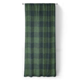 Buffalo Plaid Green Navy in Long (50" x 96") Size