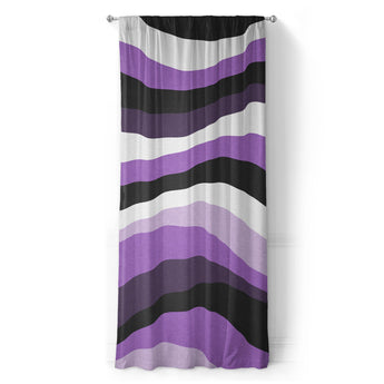 Sinuous Purple Monochrome in Long (50" x 96") Size