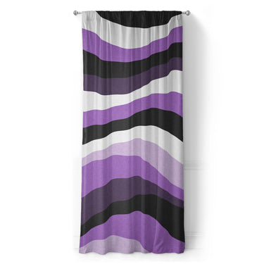 Sinuous Purple Monochrome in Long (50" x 96") Size
