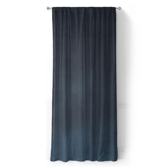 Keanu Watercolor Navy Blue Ombré in Long (50" x 96") Size
