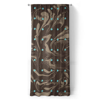 Acid Burn Brown & Carolina Blue in Long (50" x 96") Size
