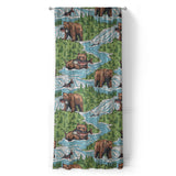 Bears Catching Salmon in Long (50" x 96") Size