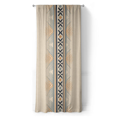 Loxcie Ivory & Blue in Long (50" x 96") Size