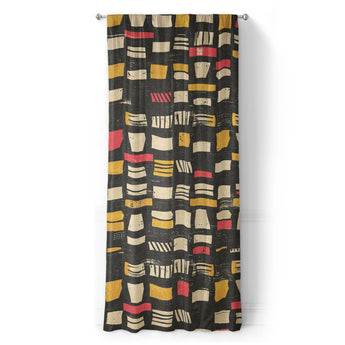 Milo Black, Red, & Yellow in Long (50" x 96") Size