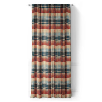 Monaghan Plaid Blue & Red in Long (50" x 96") Size