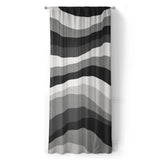 Sinuous Grey Monochrome in Long (50" x 96") Size