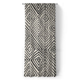 Ludwig Black & Ivory in Long (50" x 96") Size