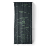 Solar System Navy & Mint in Long (50" x 96") Size
