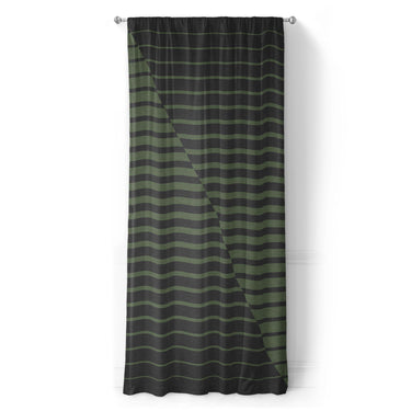Euclid Black & Green in Long (50" x 96") Size
