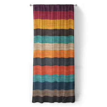 Brush Stripes Multicolor in Long (50" x 96") Size