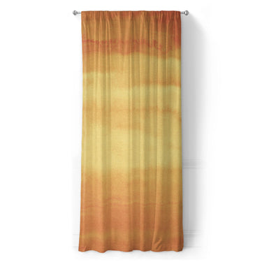 Jacinda Watercolor Fire Orange Ombre in Long (50" x 96") Size