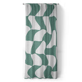 Twyla Checkered Aquamarine in Long (50" x 96") Size