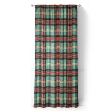 Ferguson Plaid Teal Red in Long (50" x 96") Size