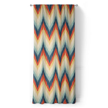 Firekaat Blue & Orange in Long (50" x 96") Size