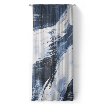 Emil Navy Blue in Long (50" x 96") Size