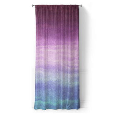 Imogen Watercolor Blue & Purple Ombre in Long (50" x 96") Size