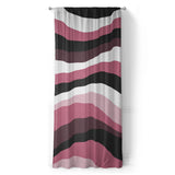 Sinuous Maroon Monochrome in Long (50" x 96") Size