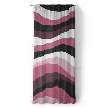Sinuous Maroon Monochrome in Long (50" x 96") Size