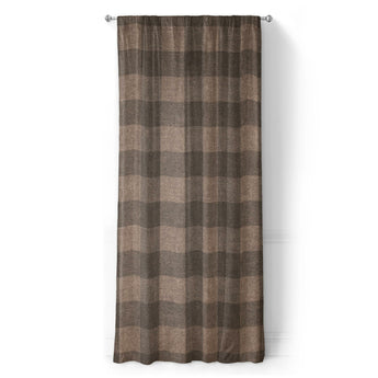 Buffalo Plaid Dark Cedar Brown in Long (50" x 96") Size