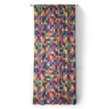 Pixel Mosaic Multicolor Vibrant in Long (50" x 96") Size