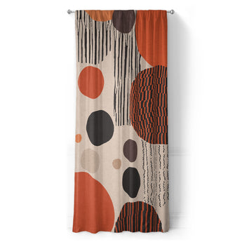 Charl Orange & Taupe in Long (50" x 96") Size