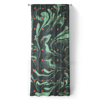 Acid Burn Teal & Orange in Long (50" x 96") Size