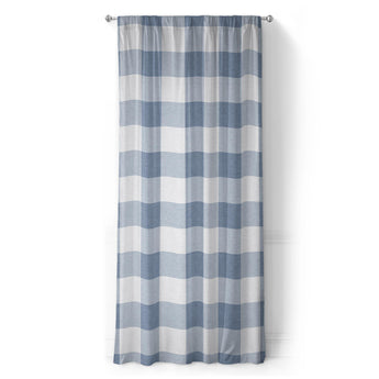 Buffalo Plaid Steel Blue in Long (50" x 96") Size