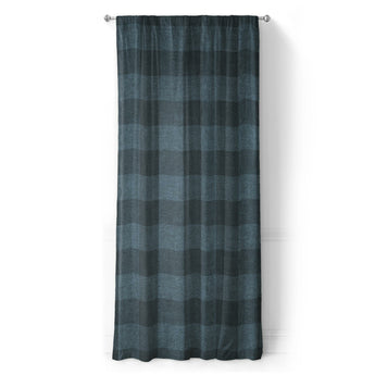 Buffalo Plaid Dark Navy in Long (50" x 96") Size